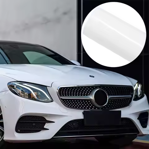 Arctic White Vinyl Wrap Film Car Covering Film PET Bubble Free Sticker Waterproof PVC Auto Motorcycl