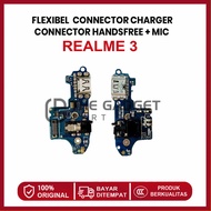 FLEXIBLE CONNECTOR CHARGER REALME 3 CONNECTOR HANDSFREE + MIC ORIGINAL
