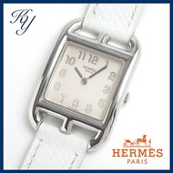 HERMES 愛馬仕 Cape Cod 皮帶銀色女士手錶