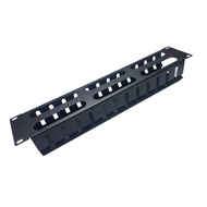 Port 2U Stall Cabinet Metal Wire Cable Stall Cable Management Rack Management Rack Network 12 Dedica