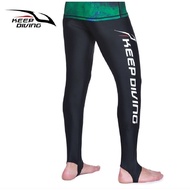 KEEP DIVING Men Women Surfing Diving Snorkeling Swimming Wetsuits Anti-UV Lycra Long Pants Beach Hig