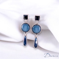 Pin Clip-On Earrings Korean Temperament Versatile Romantic Palace Geometric Gem Dangling K93095 Dani