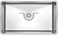 ZUHNE Lumi 76cm Stainless Steel Undermount Kitchen Sink, Made in S. Korea