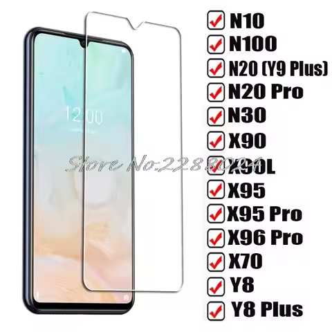 Tempered Glass For Doogee N10 N40 N20 (Y9 Plus) N30 X90 X90L X70 X95 X96 Pro Y8 Plus Y8c Y7 N20Pro X