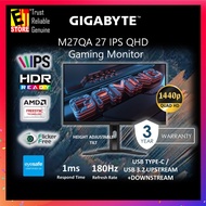 GIGABYTE M27QA GAMING MONITOR 27 IPS QHD /HDR READY/ 180HZ/ 1MS /KVM :TYPE-C/USB X3/HEIGHT ADJUSTABL