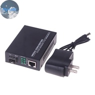 MyriadU 1PCS Gigabit SFP Media Converter 1 SFP To 1 RJ45 Transceiver 10/100/1000M Fiber Optic Switch