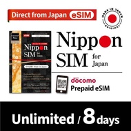 3/5/8/15วัน ESIM ญี่ปุ่น (3GB/วัน) ส่งจากญี่ปุ่น-Nippon ซิมติดตั้งง่าย QR Card 4G LTE