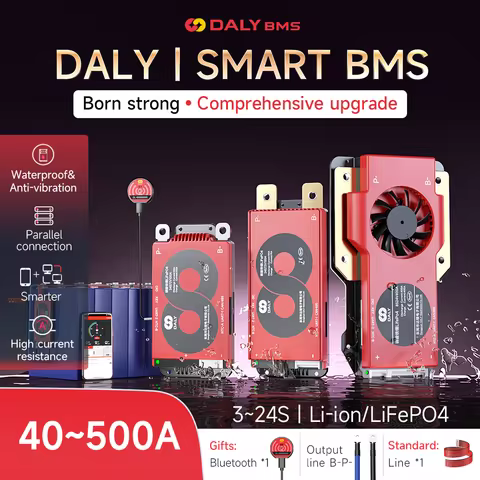 DALY SMART BMS LFP 4S 7S 8S 16S 20S 24S Li-ion 3S 7S 13S 14S 16S 20S 12V 24V 36V 48V 60V 72V K M S B