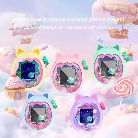 Food Grade Liquid Silicone Case for Tamagotchi Paradise Full Body Drop Protection Soft BPA Free Cove