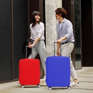 《Dream home》 อุปกรณ์คลุมกระเป๋าเดินทางสีทึบกันฝุ่น4สีอุปกรณ์เสริมยืดหยุ่นสำหรับกระเป๋าเดินทางขนาด18ถึง32นิ้ว