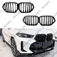 1PCS Car Glossy Black Front bumper Front Kidney Grill Grille for BMW X6 G06 M60i LCI 2024 2025++