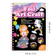 Art Crafts Foil Art Crafts for Kids Children Aluminum Foil Fun Art Stickers Handmade Toys Gifts Crea