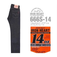 IRON HEART [666S-14]  14oz Cellbitch Denim Slim Straight