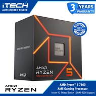 AMD RyzenTM 5 7600 6-core 12 Thread Socket AM5 Gaming Processor