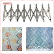 [szxmkj2lp] Expanding Sewing Gauge Aluminum Buttonhole Spacer Ruler Tool for Window Curtain