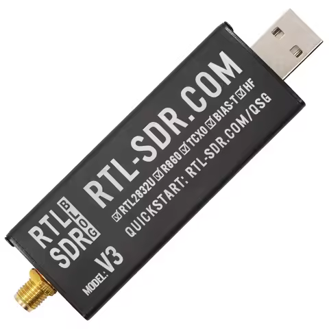 RTL-SDR Blog RTL SDR V3 R860 (R820T2) RTL2832U 1PPM TCXO SMA RTLSDR Software Defined Radio (Dongle O