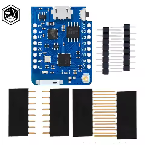 forWEMOS D1 Mini Pro 4M16M Bytes External Antenna Connector NodeMCU Based ESP8266 ESP-8266EX CP2104