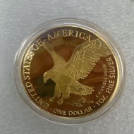 Spread Winged Eagle 2026 American Eagle Gold Silver Coin Medal Statue of Liberty Coin Eagle Ocean Sp