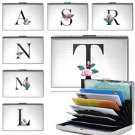 Pemegang kad Credit Card Holder RFlD Metal Card Wallet Travel Metal Credit Card Holder Whitemarble P