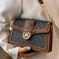 กระเป๋าสะพายไหล่หนังแท้ MK DA กระเป๋าสะพายข้างทรงสี่เหลี่ยมเล็กแบบลำลองสำหรับผู้หญิง กระเป๋าสะพายข้า