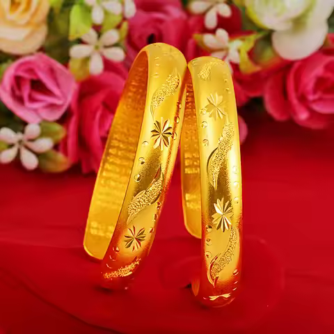Elegant & Grand Open Meteor Shower Starry Sky Bracelet For Women 24K Gold AU999 | Dignified style, o