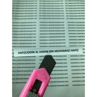 Sticker Nama 100pcs(1 Nama) / 50pcs Combo (2 Nama) / 30pcs Combo (4 Nama)