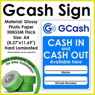 ▤ ☍ ﹊ Gcash Signage - Cash in / Cash out