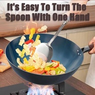 Iron Wok Non Stick Black Heavy Duty Carbon Steel Wok 32/34/36/38/40cm