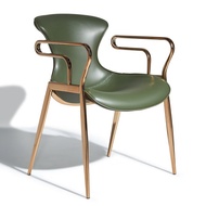 Household Light Modern Armrest Negotiation Chair Dining Chair Handbook Extreme Chair Leather Chair S