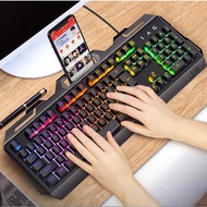 ✜Original Rgb Mechanical Gaming Keyboard For Laptop Pc Rakk Usb Wired Keyboard 104 Keys