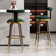 Nordic Bar Chair High Bar Table Light Luxury Living Room Kitchen Bar Chairs Modern Bar Stool Counter Stainless Steel High Stool