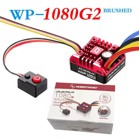 In stock 2025 HOBBYWING Quicrun WP 1080 G2 80A Waterproof Brushed ESC Program Card, Program Box for 
