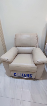 Sofa Informa Recliner Cheers Kulit 1 Seater - Cokelat