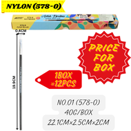 【1BOX=12PCS ! ! !】ASTAR NYLON PAINT BRUSH/ NYLON ARTIST BRUSHES (578) **1BOX=12PCS** (PRICE FOR BOX)