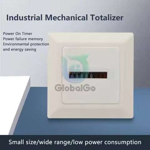 HM-1 Timer Square Counter Digital 0-99999.99 Gauge 0.3W AC220-240V / 50Hz AC Hour Meter Hourmeter