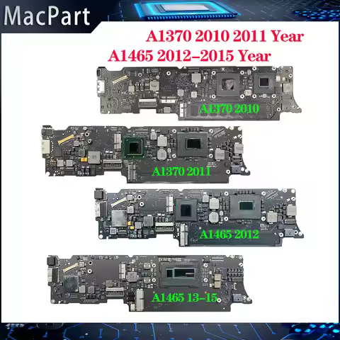 Original A1370 A1465 MacBook Air 11" Motherboard Logic Board Replacement for 2010-2015 Models Tested