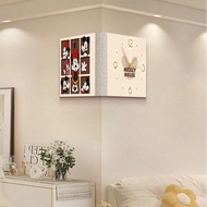 Mickey Clock Wall Clock Living Room Corner Clock 2024 New Style Clock Wall Hanging Double-Sided Sun 