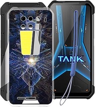 Phone Case for Unihertz 8849 Tank 3 (6.79"), Clear Soft Silicone TPU Protective Case, Shockproof Ant