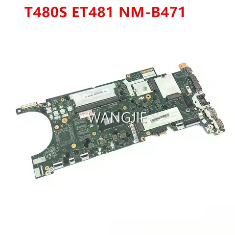 For Lenovo ThinkPad T480S Laptop Motherboard 02HL812 ET481 NM-B471 With SR3LA i5-8250U CPU RAM 8G 4G