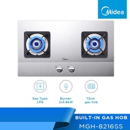 Midea MGH-8216SS Stainless Steel Built-In Gas Hob/ Dapur Gas Tanam Stainless Steel