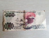 Uang Kertas Lama Rp 20000 Rupiah Tahun 1995