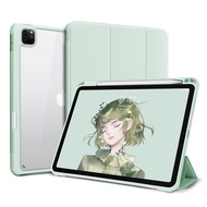 ZOYU | Ốp lưng bảo vệ Acrylic cho iPad Pro 2021 2022 iPad 9 Air 5 Mini 6 có khe cắm bút chống cong