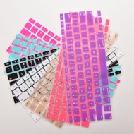1Pcs Candy Colors Silicone Keyboard Cover Sticker For Macbook Air 13 Pro 13 15 17 Protector Sticker Film