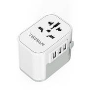 TESSAN Universal Travel Adapter with 3 USB, Worldwide Travel Adapter Wall Charger