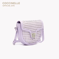 COCCINELLE กระเป๋าสะพายผู้หญิง รุ่น BEAT ECOLEATHER WOVEN CROSSBODY BAG 150301 สี LAVENDER