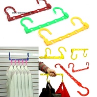 [extremewellgen] 1X Space Saver Hangers Closet Organizing Clothes Hanger Holder Randoom Color @#TQT