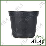 Pot Plastik 12 cm Bulat Wadah Tanaman Bunga Tanaman Hias Hitam 12cm