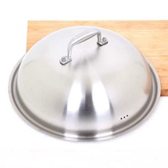 HY-$ High Arch Stainless Steel Wok Lid Steamer Frying Pan Wok Non-Stick Pan Non-Coated Smokeless Pot Accessories WGEZ