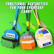 Mini Backpack Keychain Style Can Put Headphones/Coins Y2K Design Free Phone Pad Paracord Strong And 