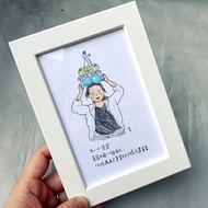 色鉛筆似顏繪 / 1人 / 客製人像畫